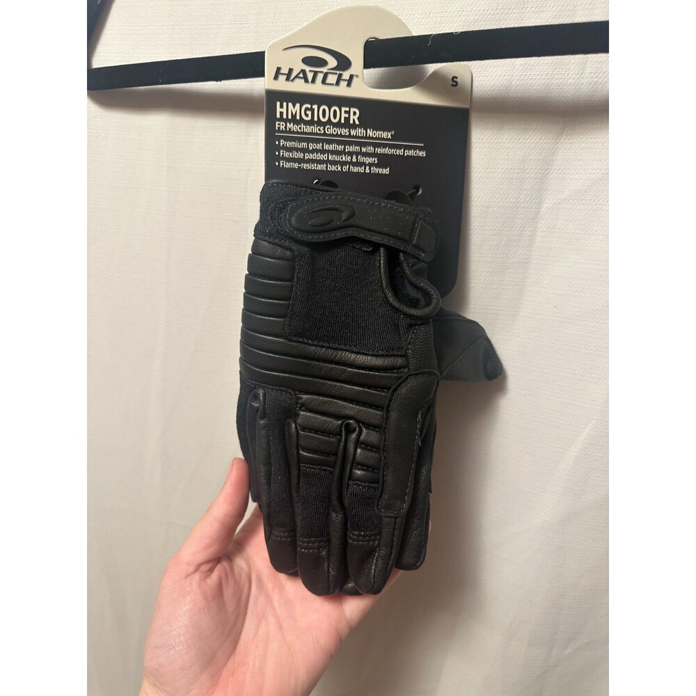 New Hatch HMG100FR FR Mechanics Gloves With Nomex Small In Black